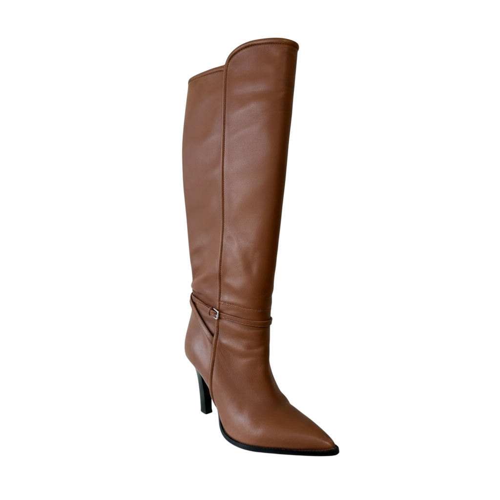 Preloved Brown Reiss Knee High Boots, Size 6 (39)