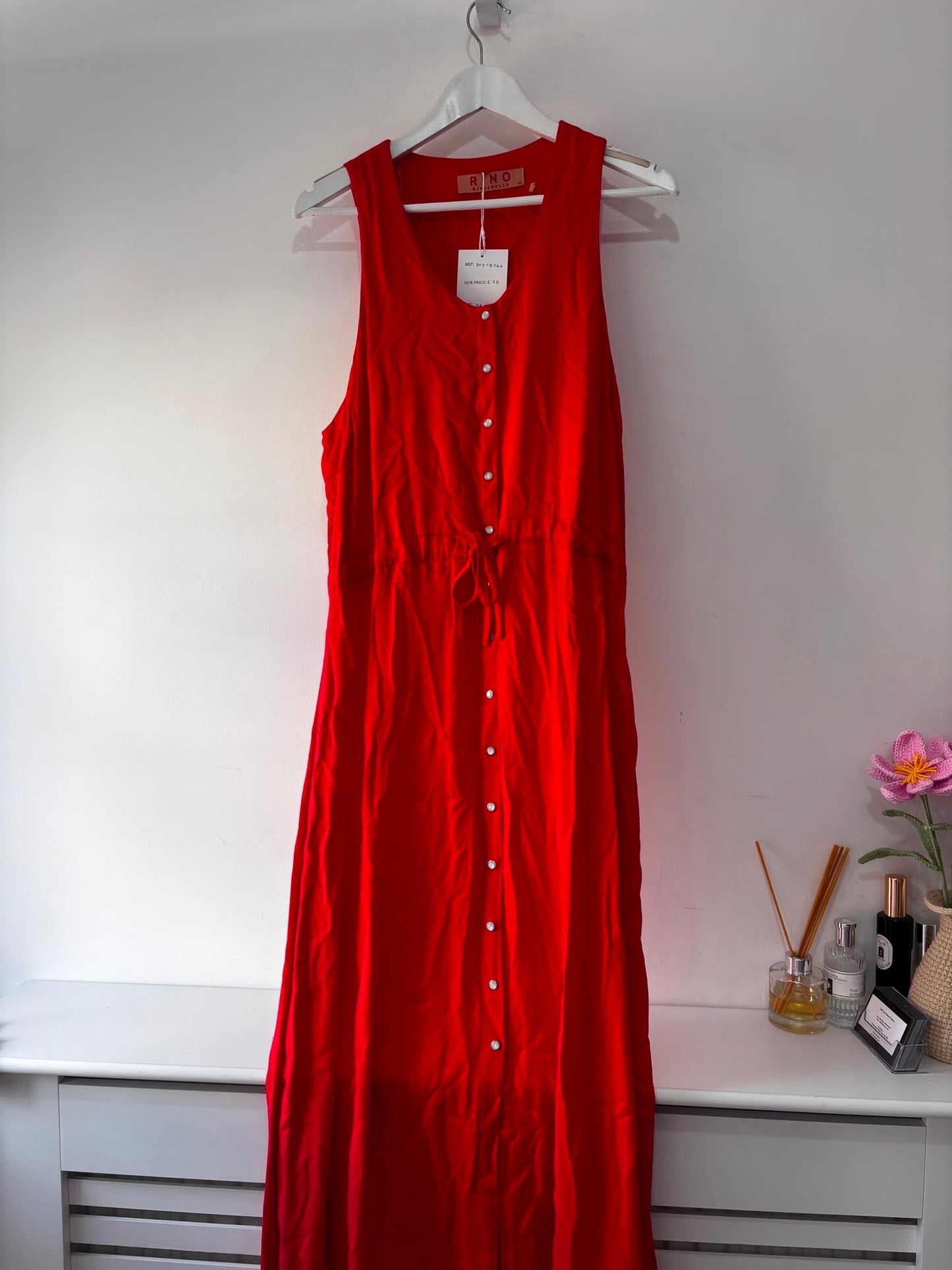 Preloved Red Rino & Pelle Dress, Medium