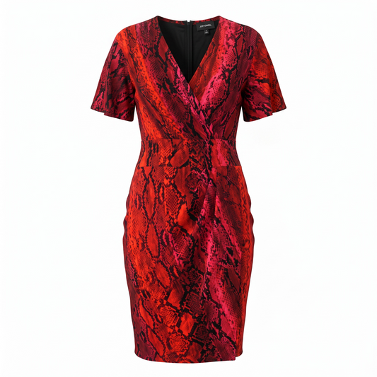 Preloved Red and Black Just Cavalli Dress, Medium