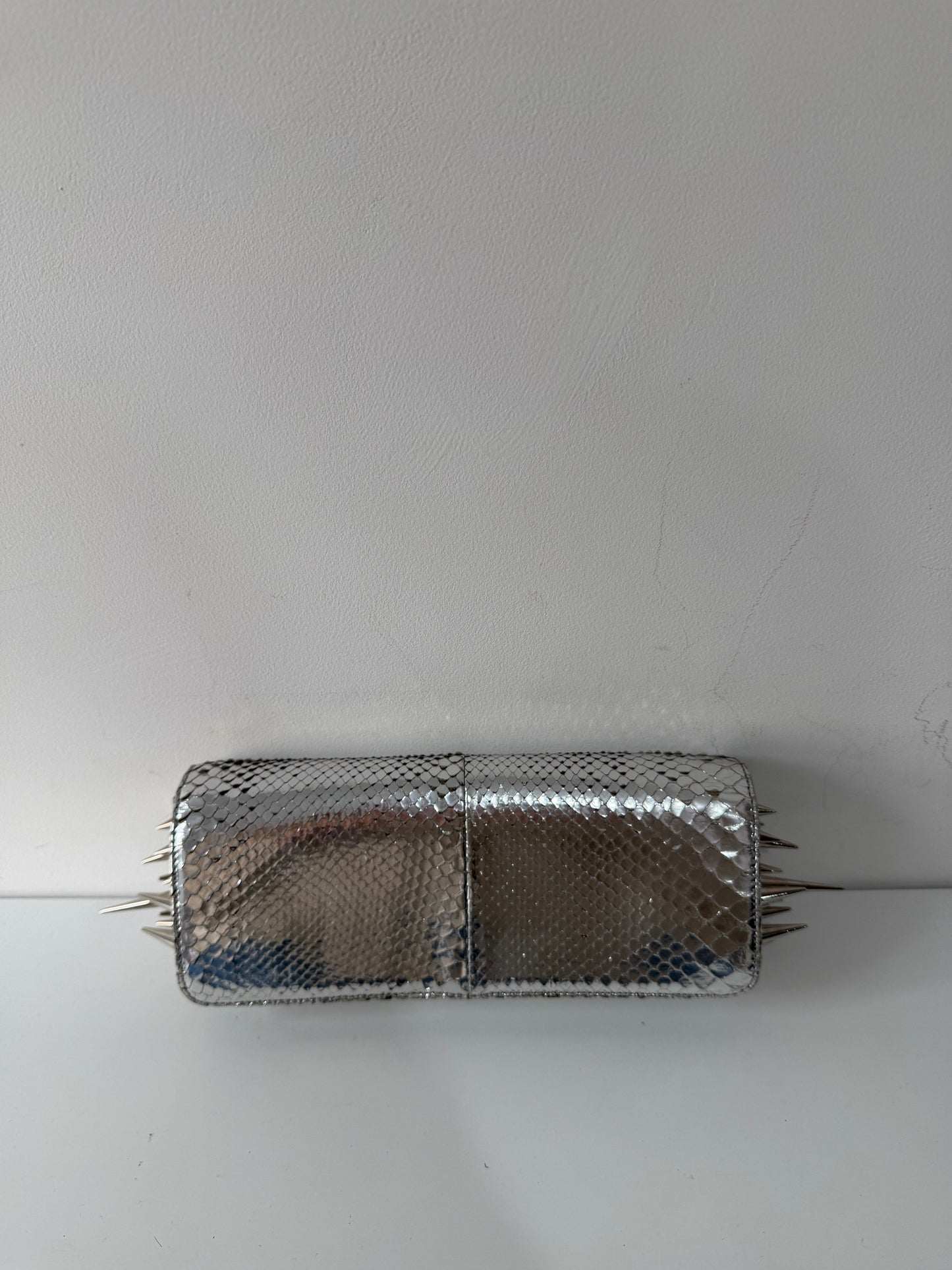 Preloved, Silver Christian Louboutin Clutch Bag