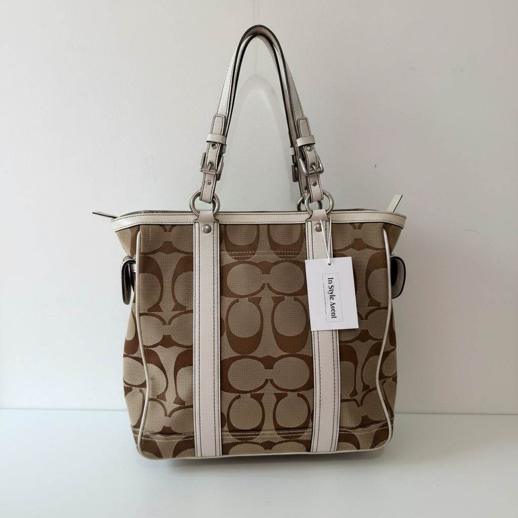 Preloved beige Coach bag