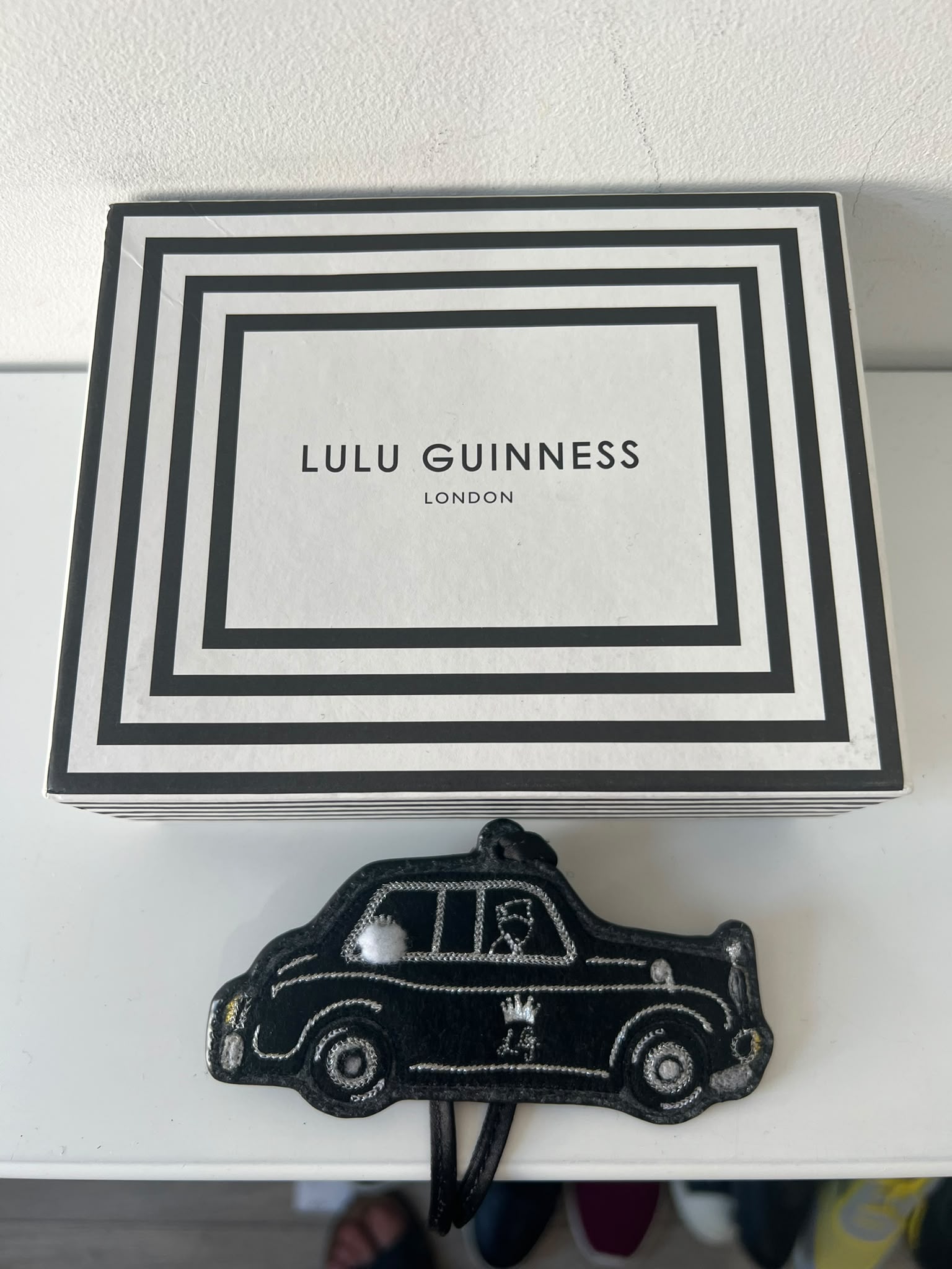 Preloved Black Lulu Guiness Keyring