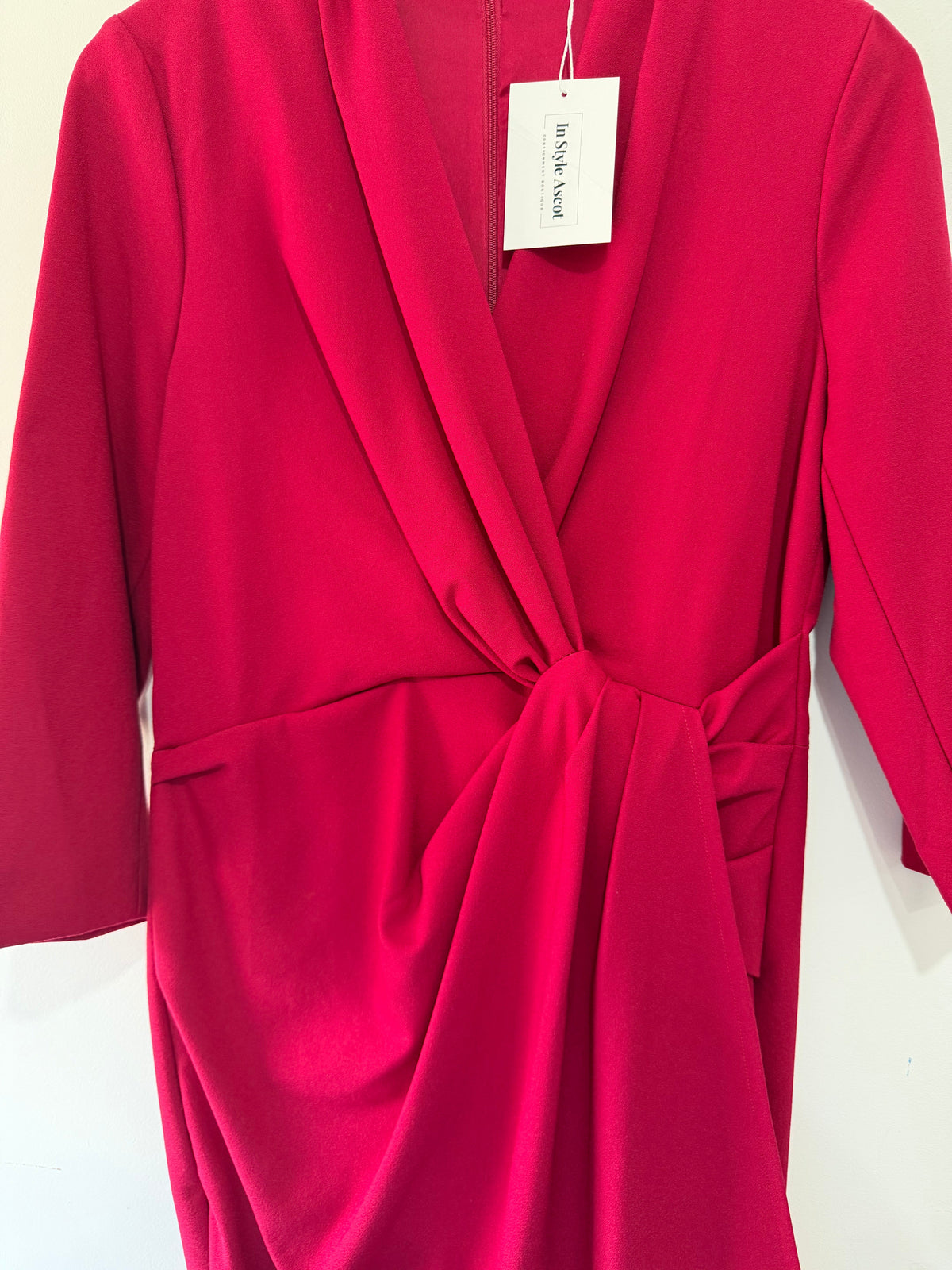 Preloved, Pink The fold Dress, UK 12