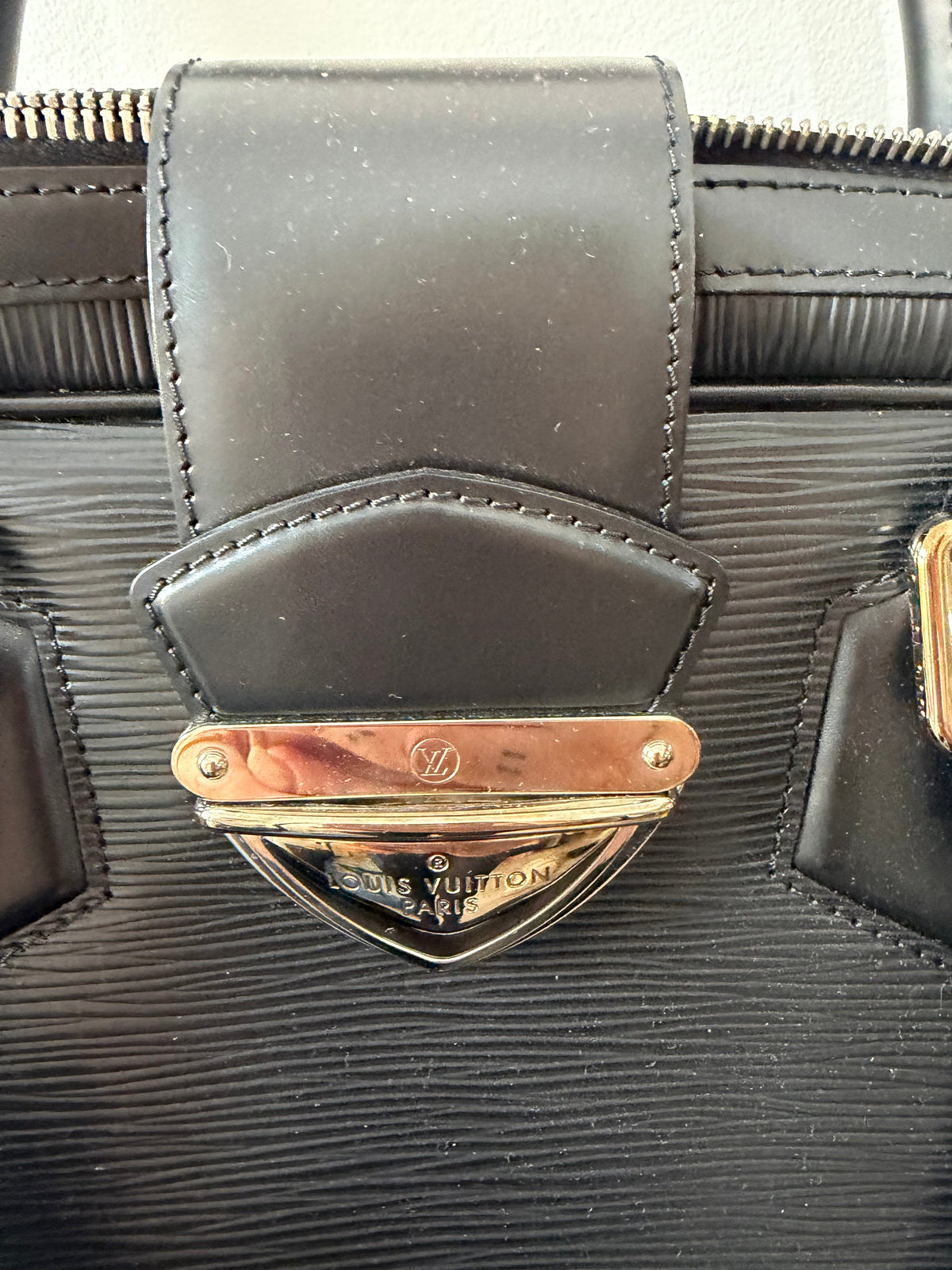 Preloved Black Epi Leather Louis Vuitton Bag