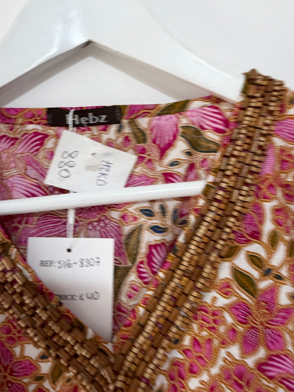 Preloved, Pink Hebz Beach Kaftan, One Size