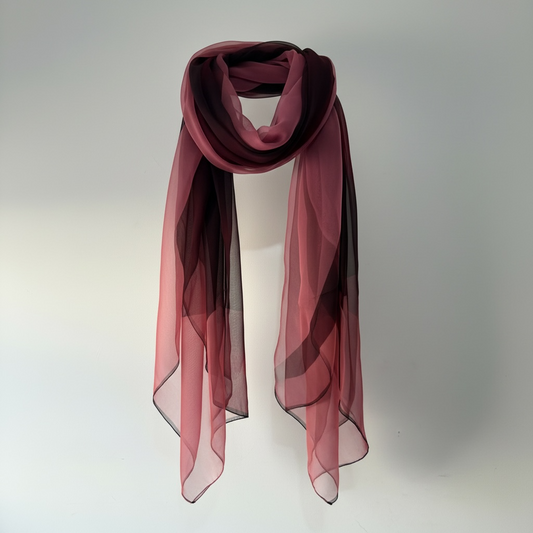 Preloved Burgundy, Pink Hermes Scarf, 135 x 140