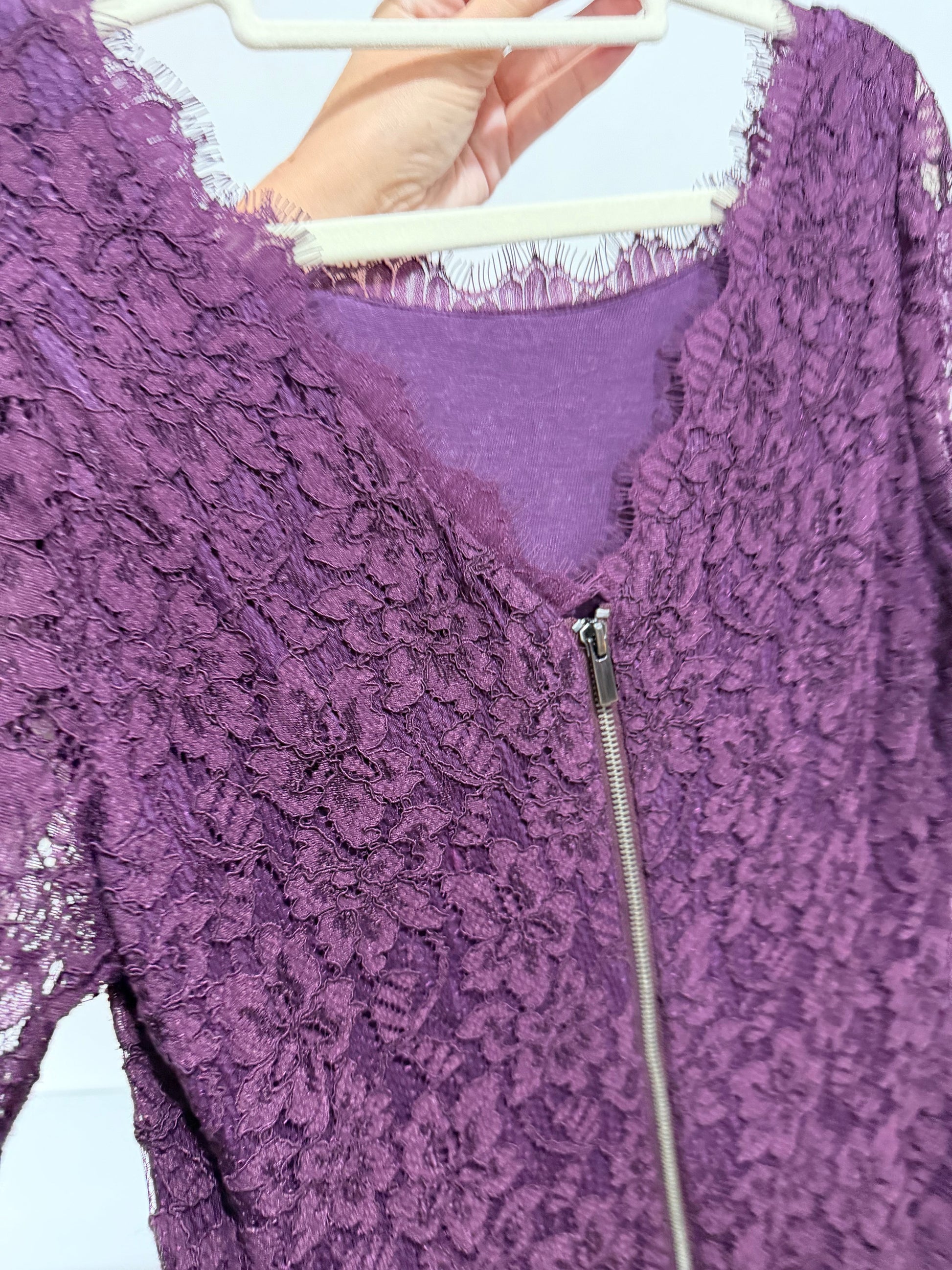 Preloved, Purple DVF Dress, Size 12