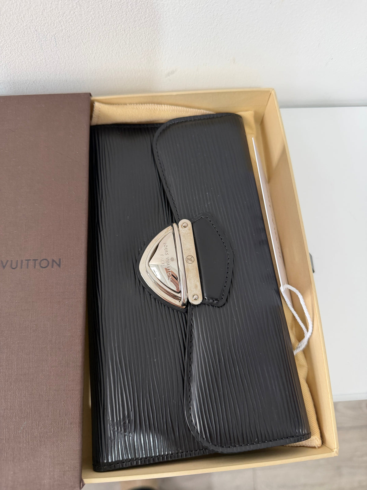 Preloved Black Epi Leather Louis Vuitton Purse