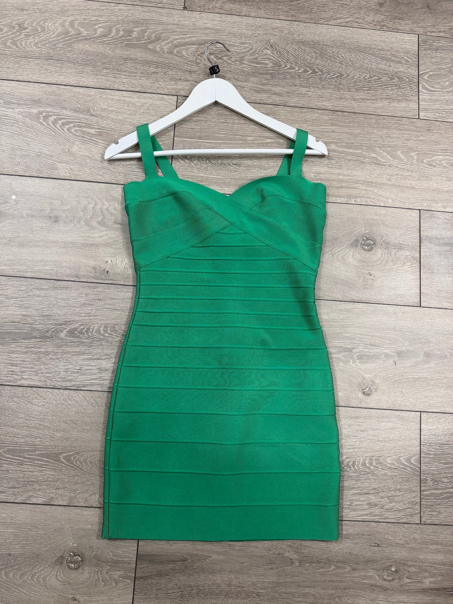 Green Herve Leger Bandage Dress, Size M (feels like S)