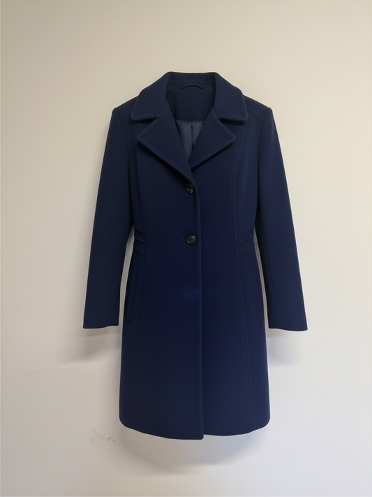 Preloved Anne Klein Coat Size 12 Navy