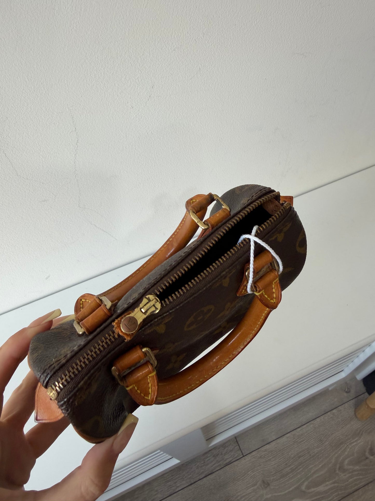 Preloved LV Monogram LV Nano Speedy Handbag, Small