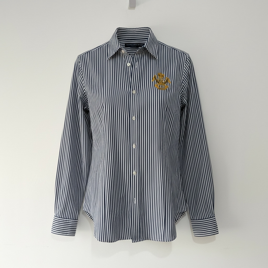 Preloved Stripey Polo Ralph Lauren Shirt, Size 8