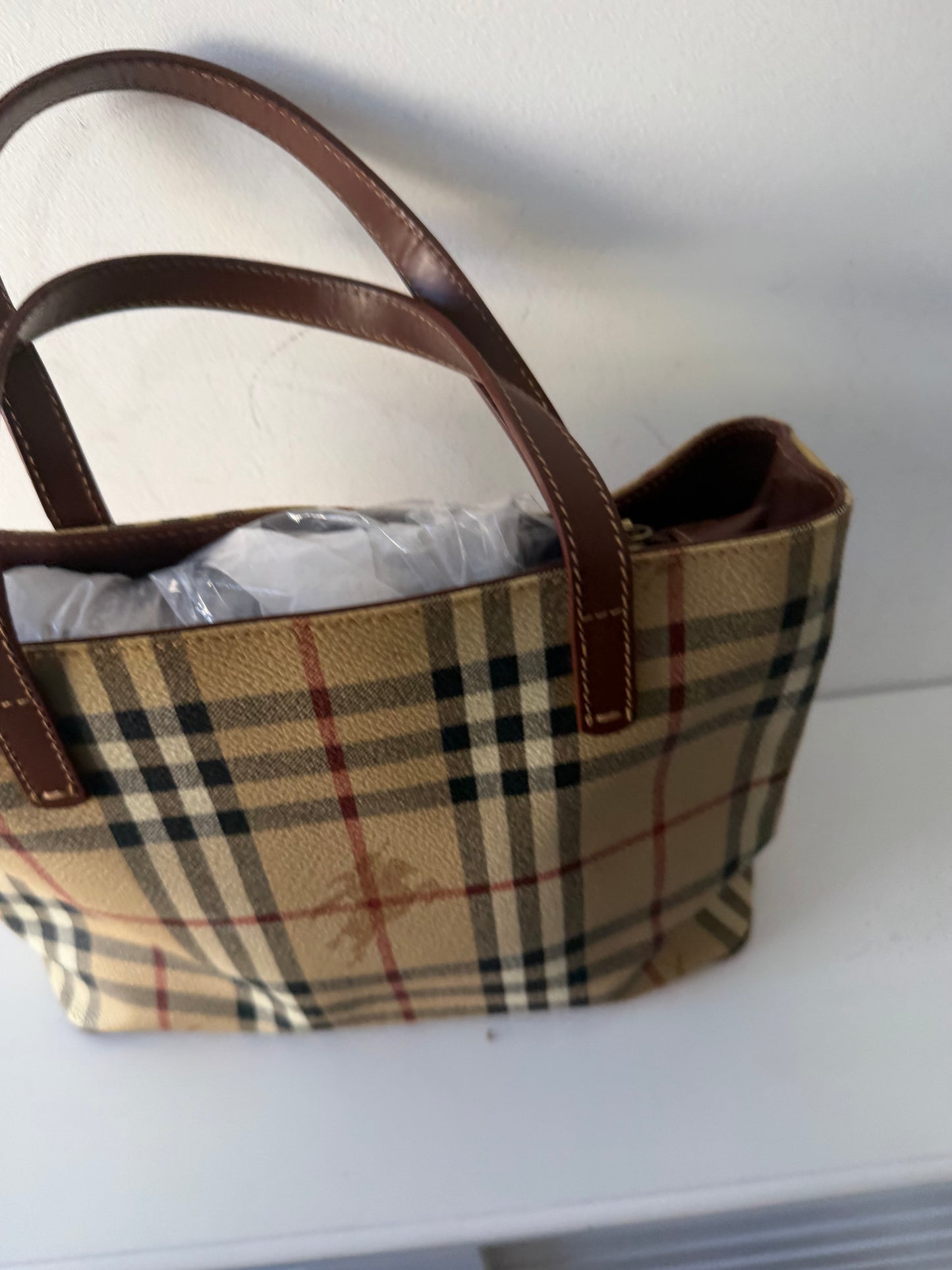 Preloved Burberry Handbag Monogram
