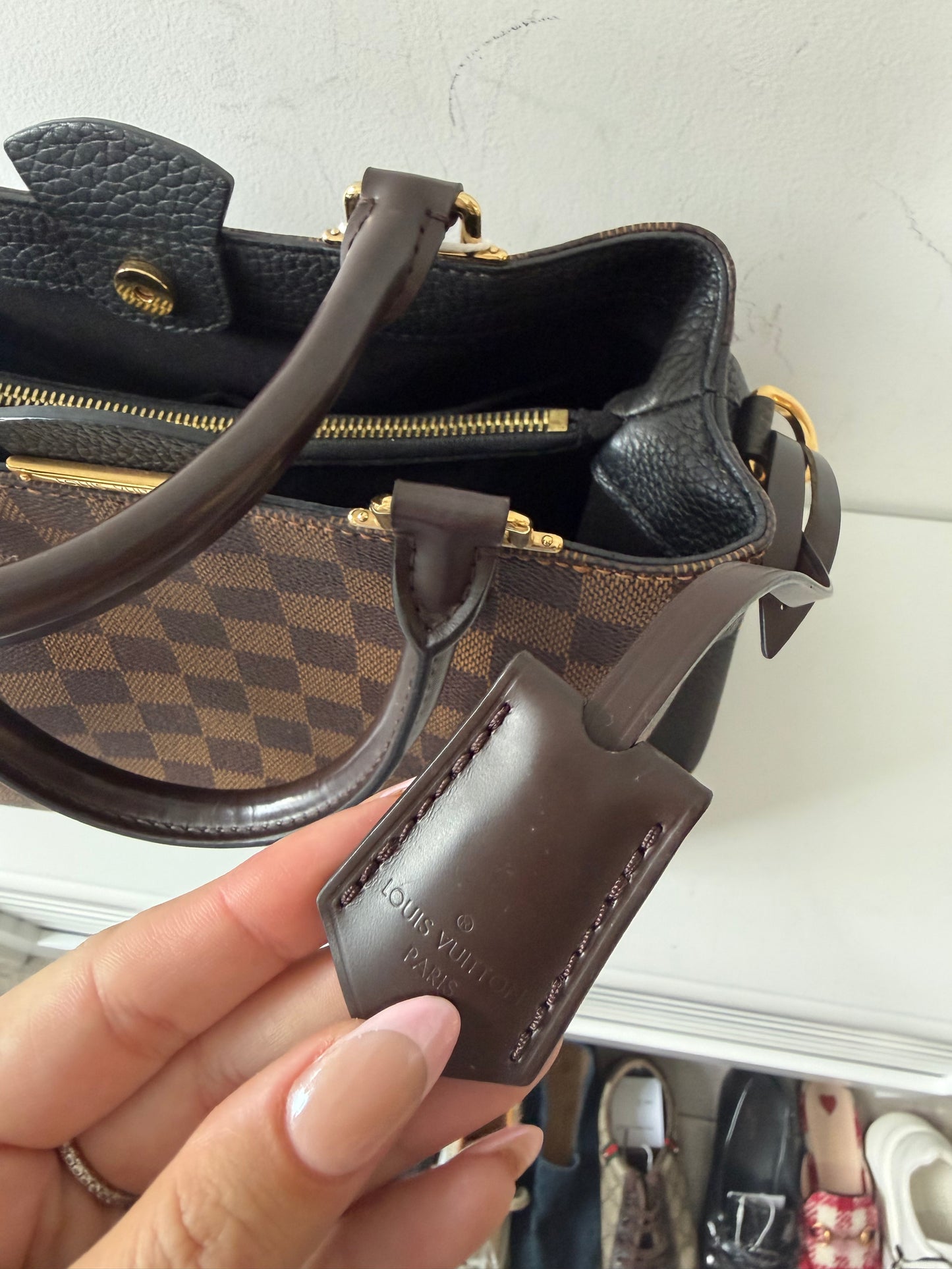 Preloved Louis Vuitton Handbag Damier Ebene