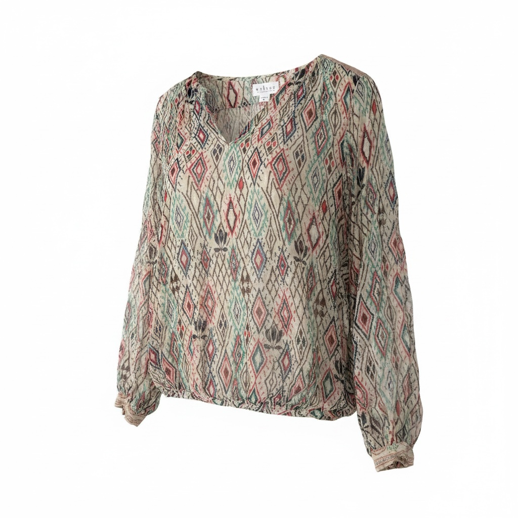 Pre-loved Pattern Velvet by Graham & Spencer Blouse, XL