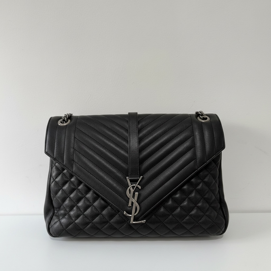 Pre-owned Black Saint Laurent YSL Envelope bag shoulder/crossbody