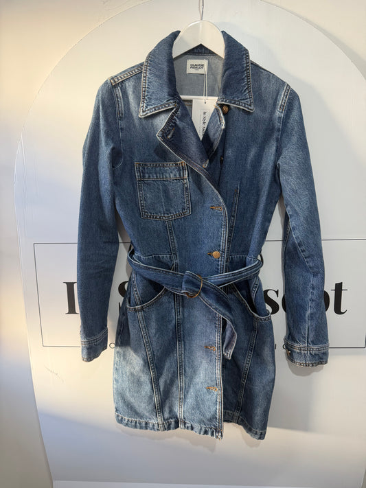 Blue Claudie Pierlot Denim Dress, Size 8