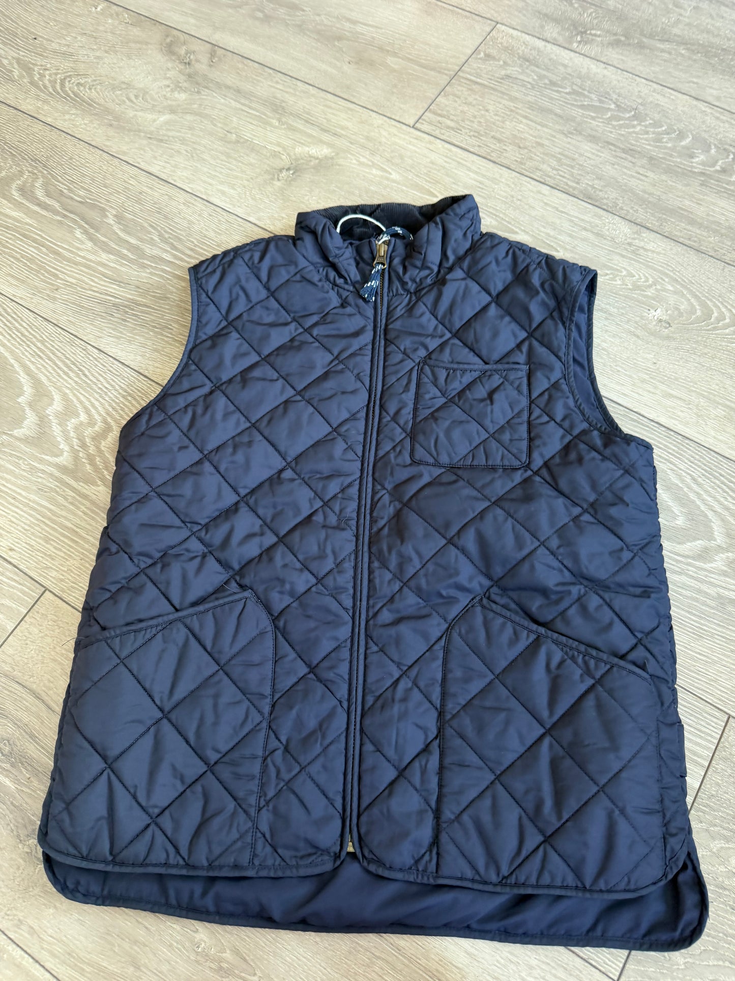Preloved Navy Blue Crewcuts Gilet, Age 12