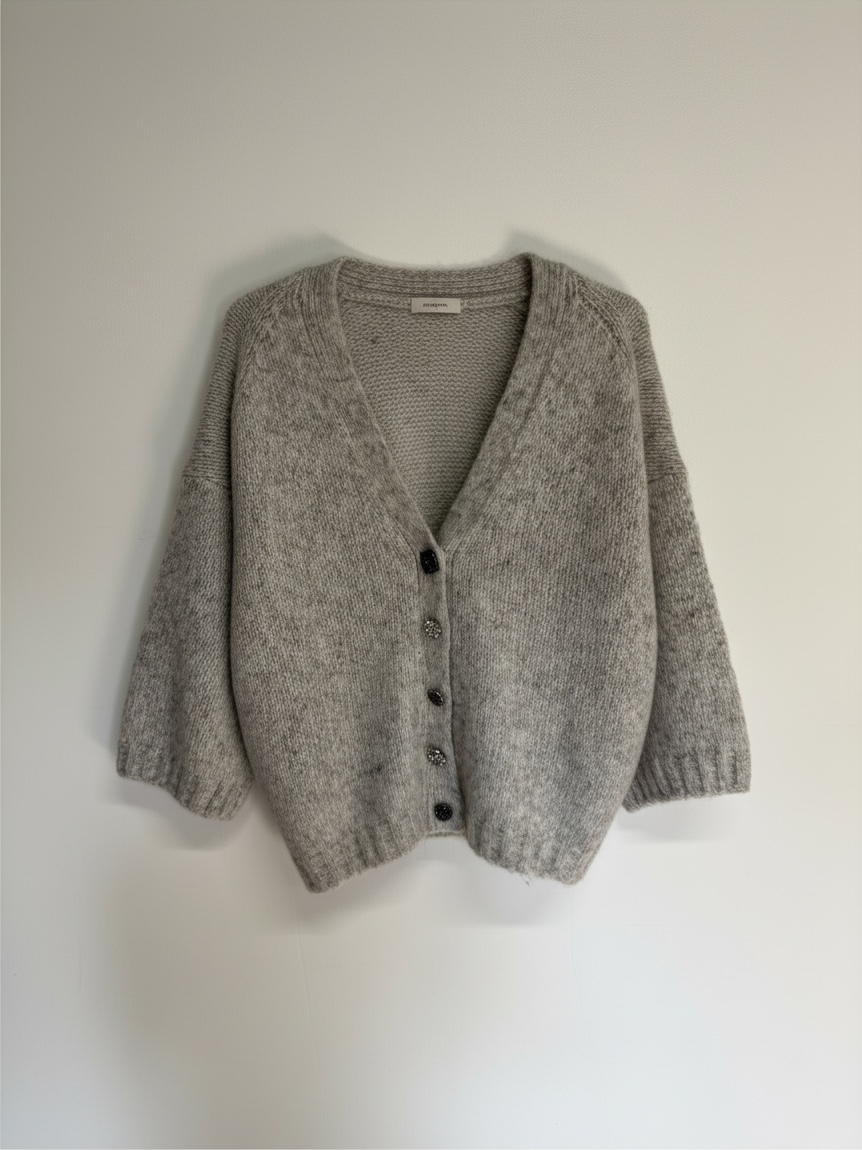 Preloved Ba&sh Cardigan Size 8 Grey