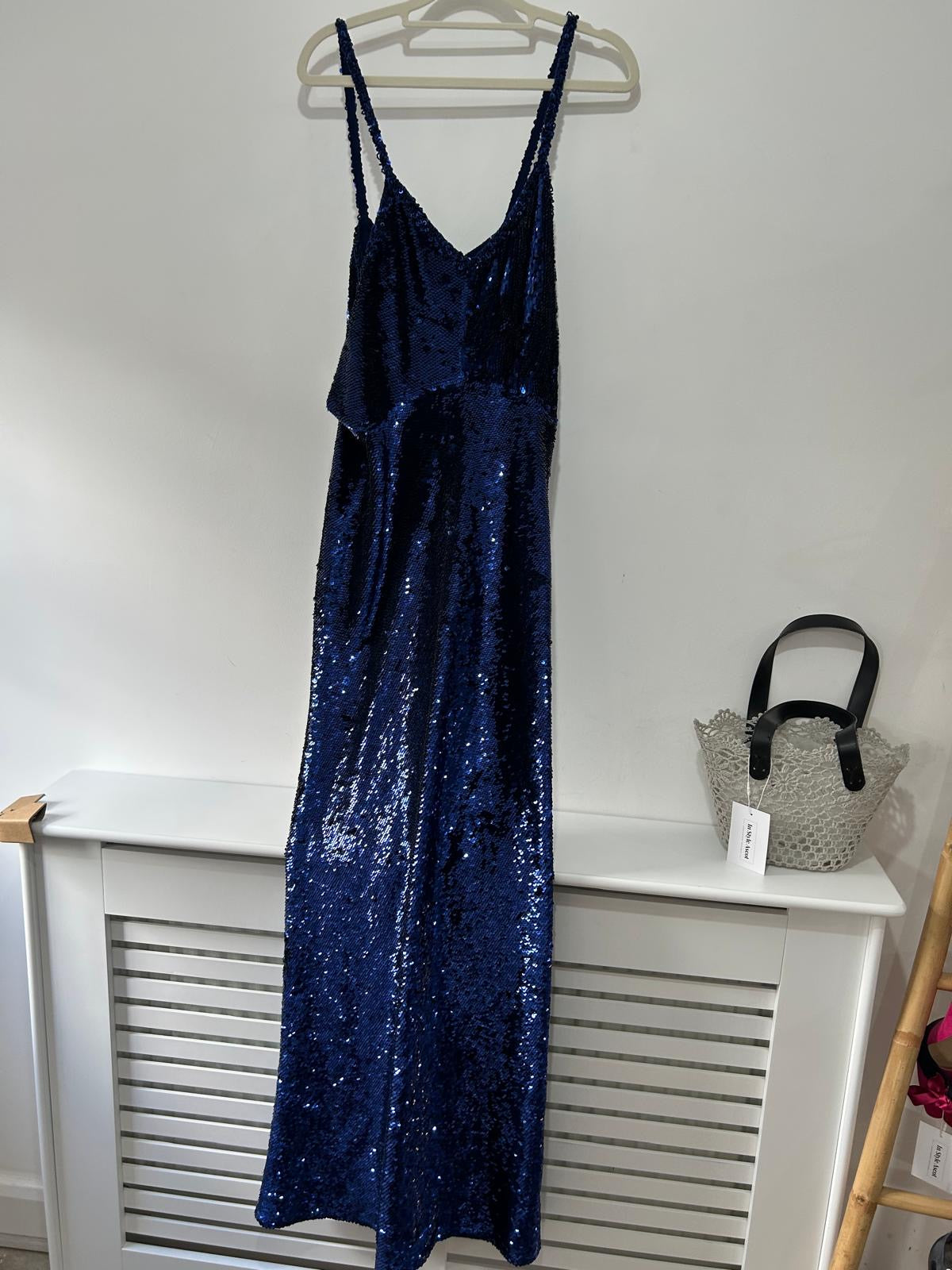 Pre-owned, NEW, Navy Ashish Dress, Size M