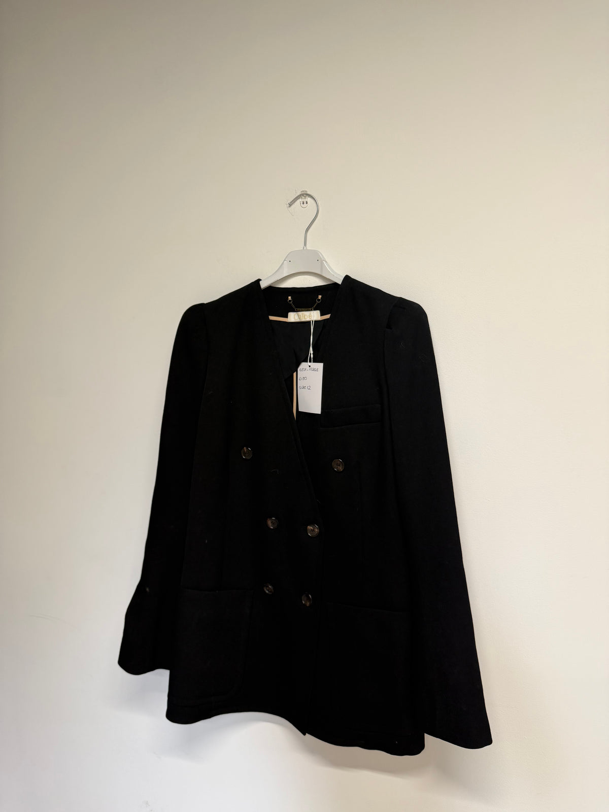 Preloved Chloe Blazer Size 12 Black