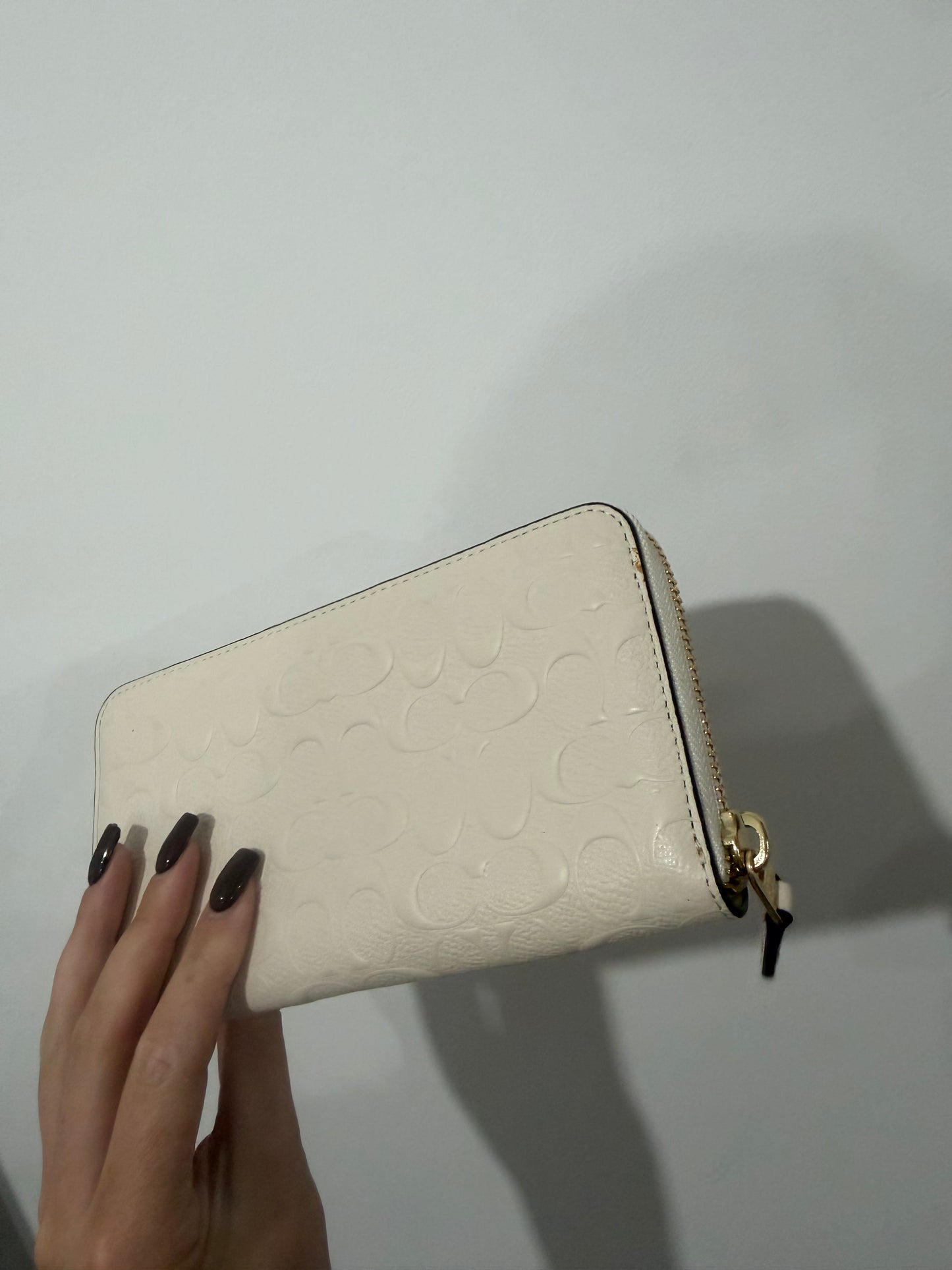 Cream Coach Wallet