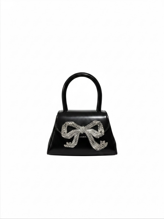 Preloved Self-Portrait Micro Bag Mini Black Bow Bag
