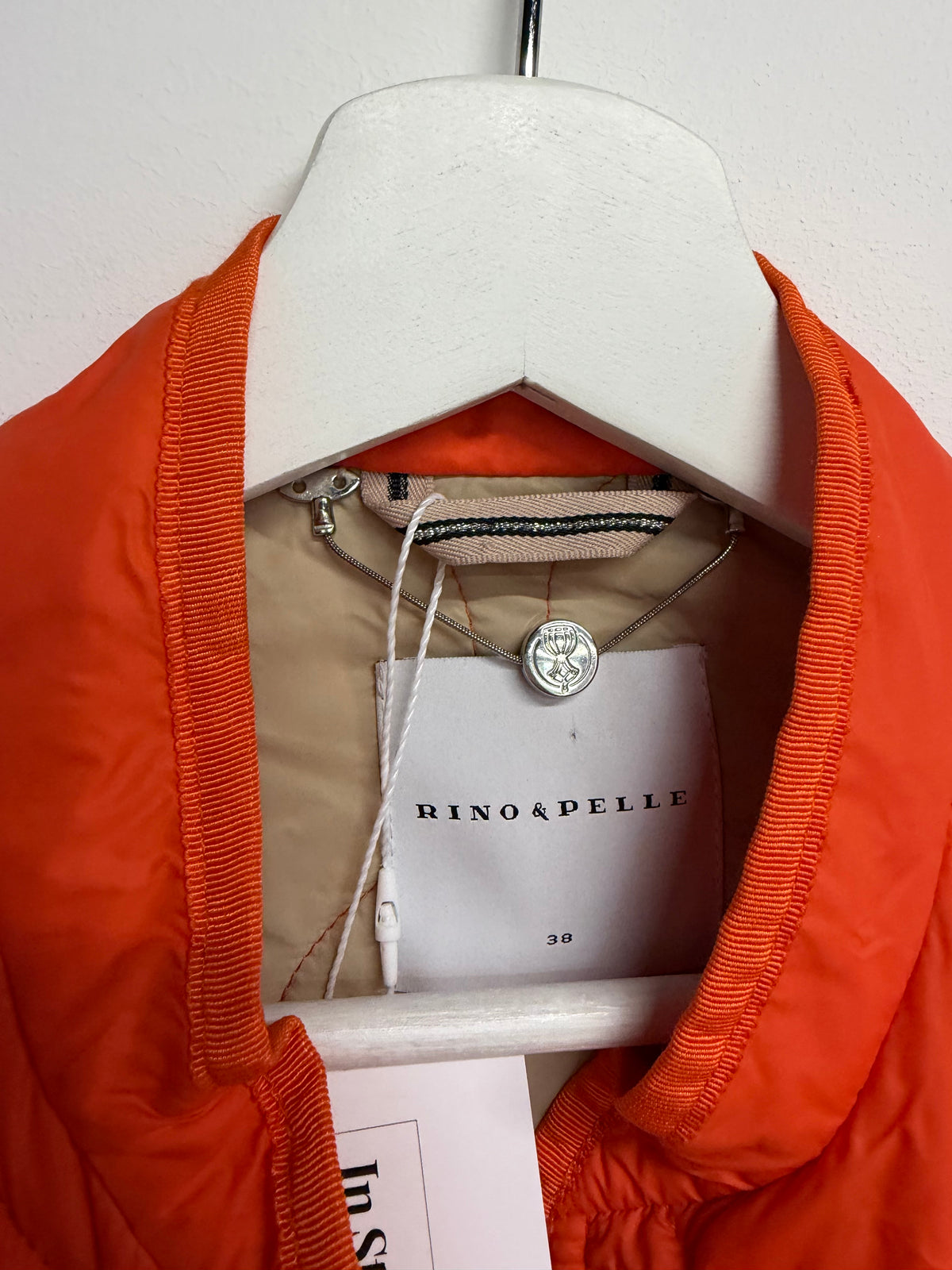 Preloved Rino & Pelle Jacket, Size 12 Orange