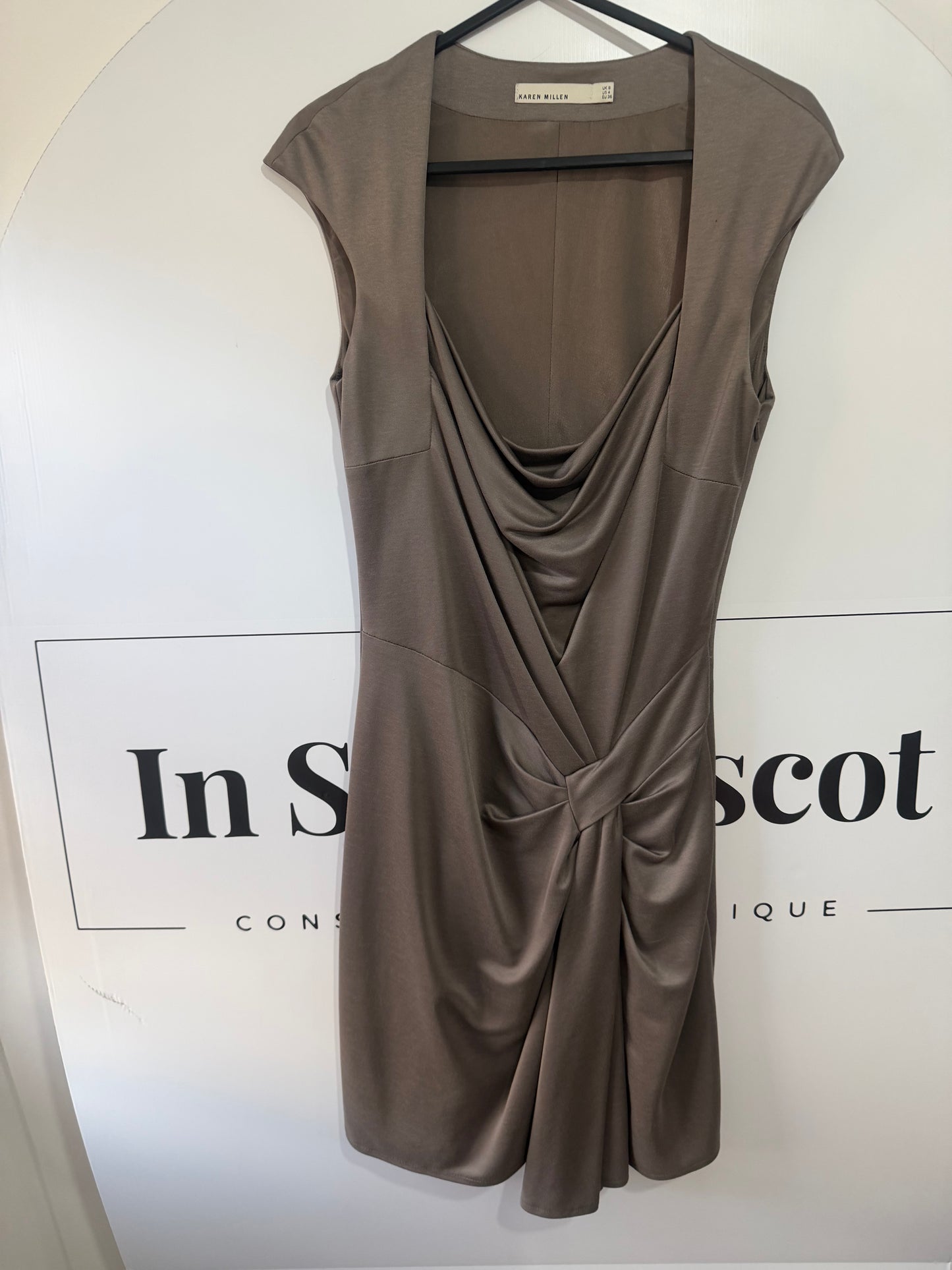Taupe Karen Millen Dress, 8