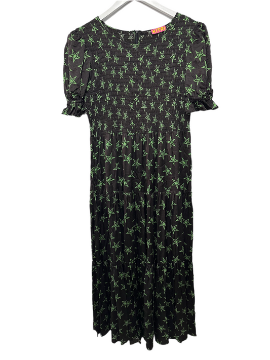 Black/Green Kitri Maxi Dress, L/XL