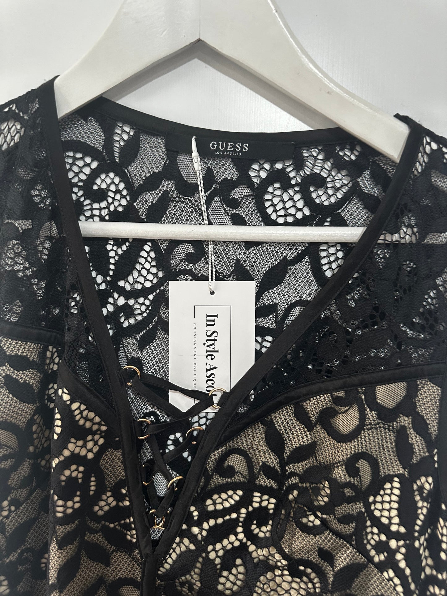 Black Lace Guess Dress, Size 10