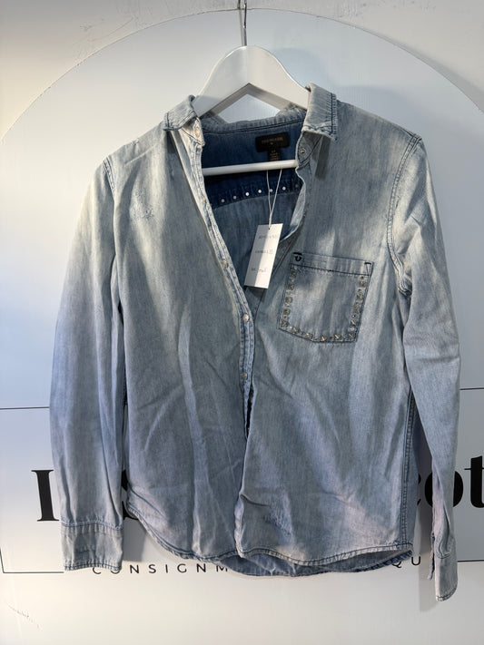 Light Blue True Religion Denim Shirt, Small