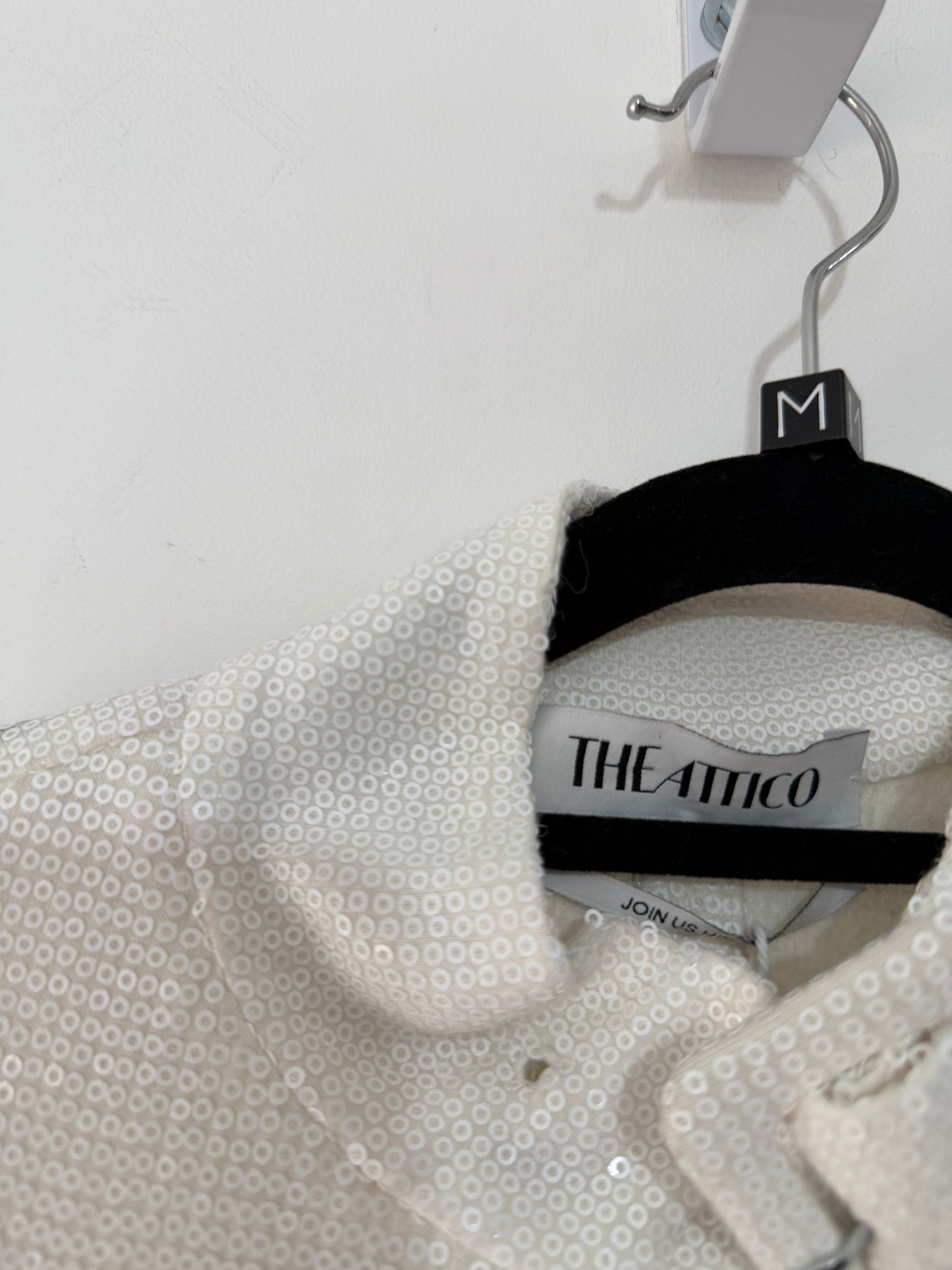 Preloved White The Attico Dress, UK 12