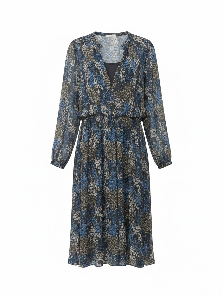 Preloved Levete Room Dress Small Grey Floral