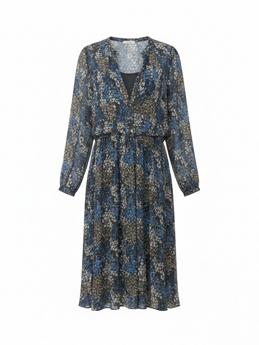 Preloved Levete Room Dress Small Grey Floral