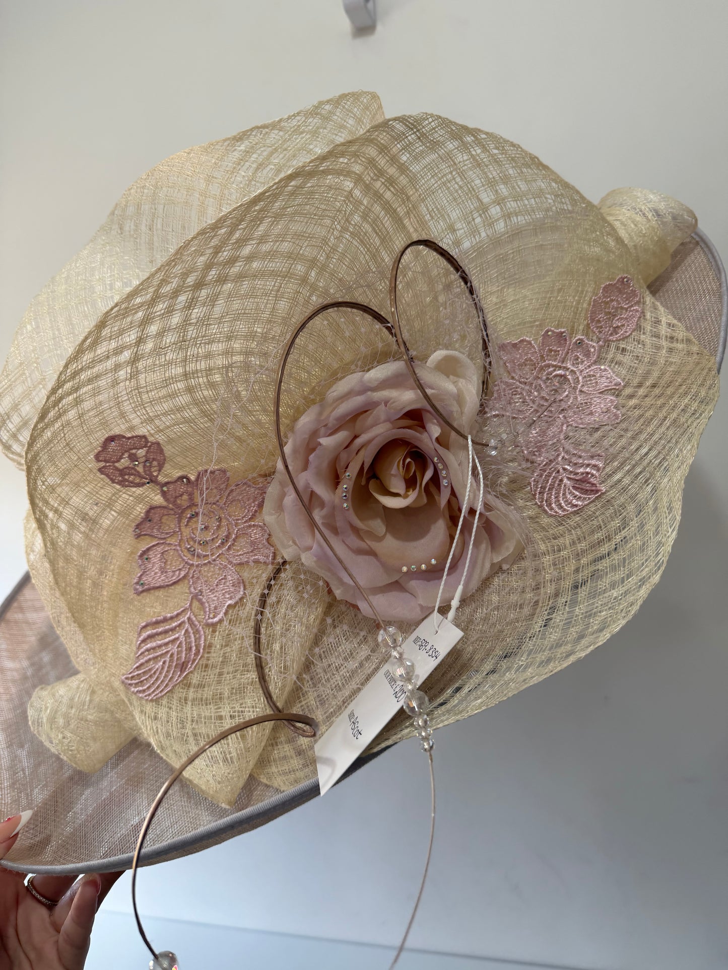 Preloved, Pink Nataliya Couture Fascinator/Hat