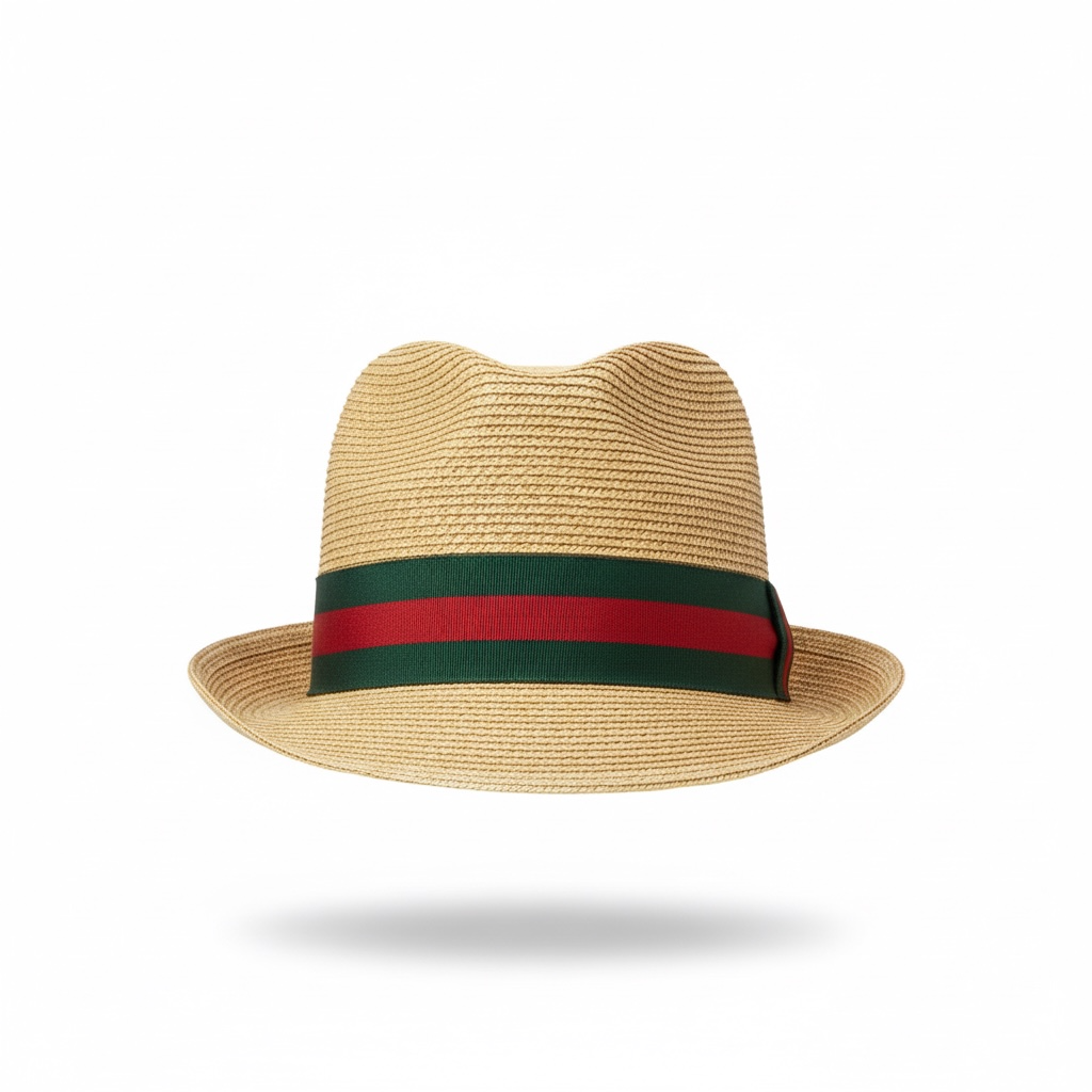 Pre-owned Beige Gucci Straw Hat, 58cm