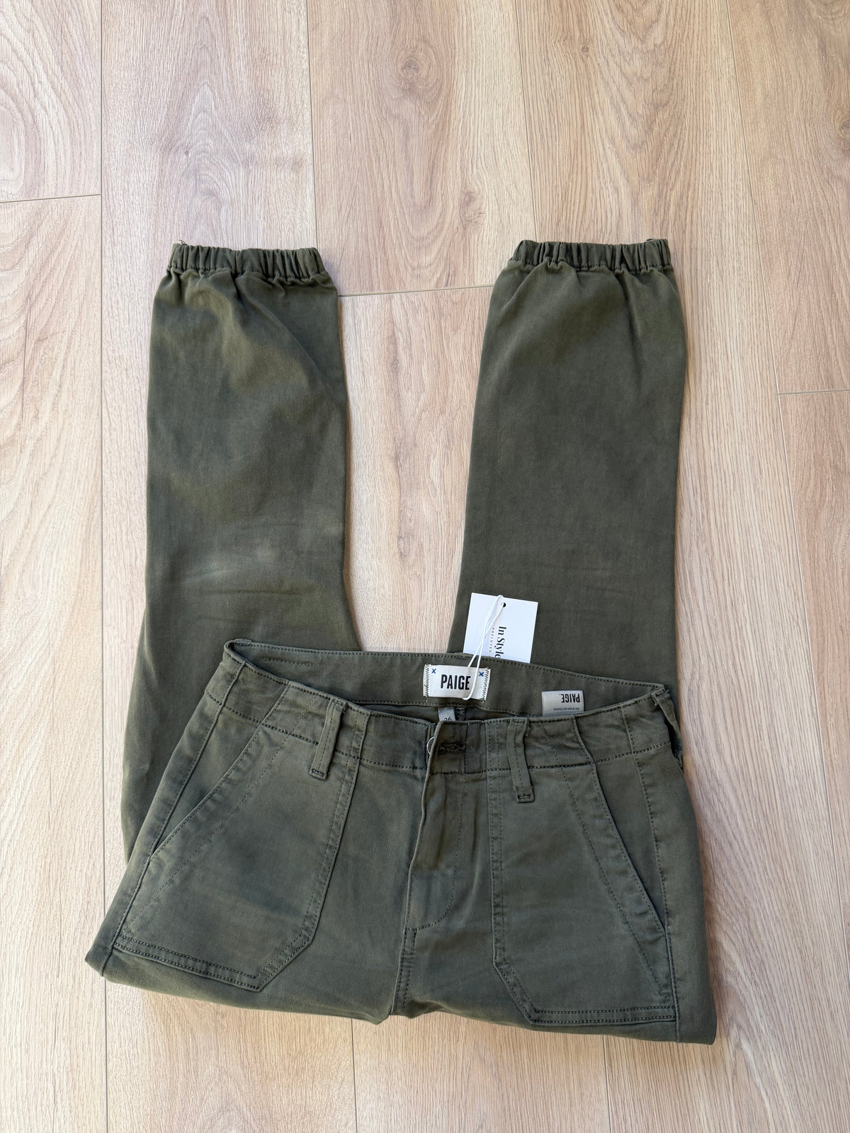 Preloved Paige Jeans Waist 26 Khaki