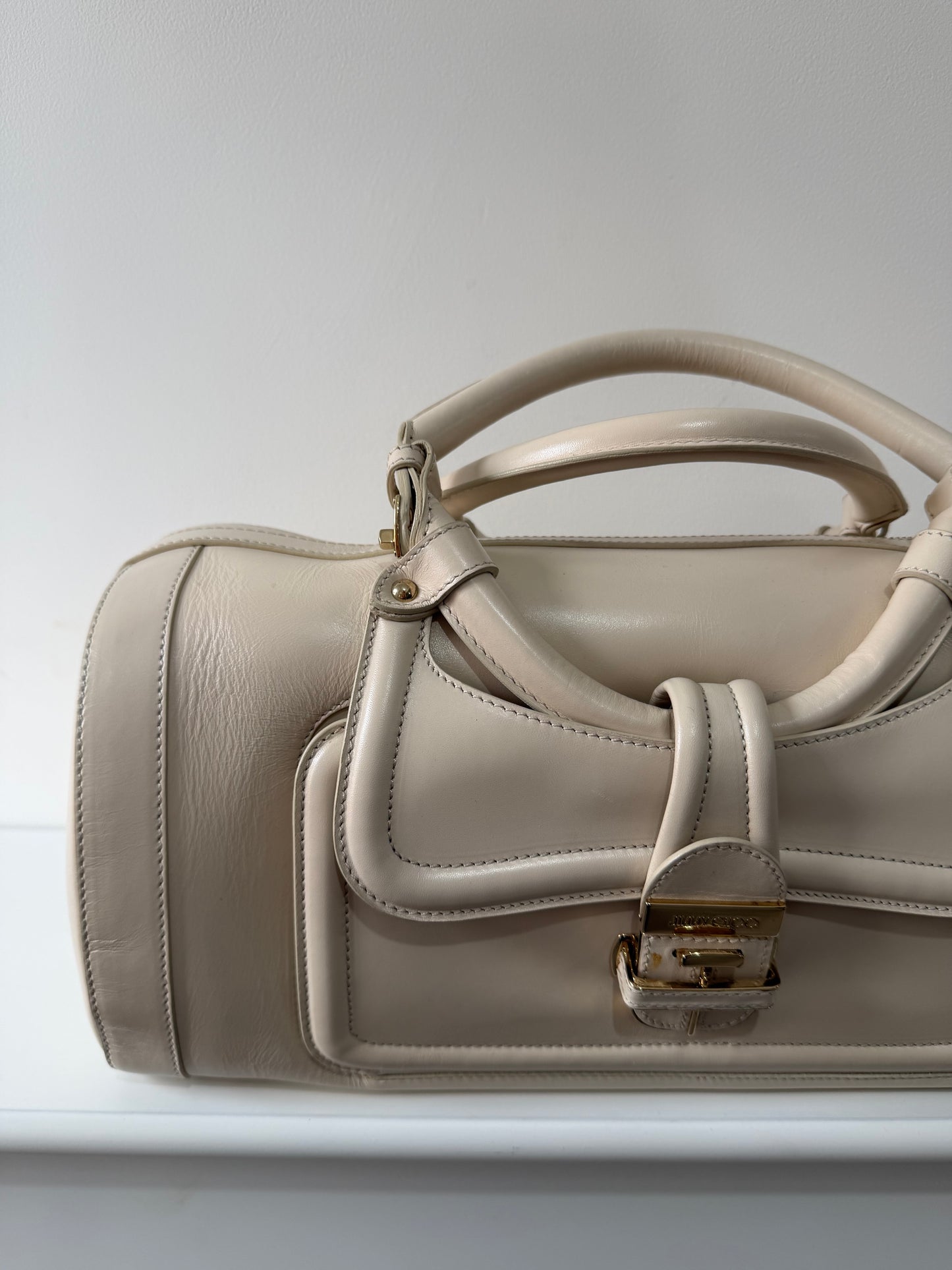 Preloved Cream Jimmy Choo Handbag