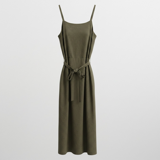 Preloved Khaki Brunello Cucinelli Dress, Small