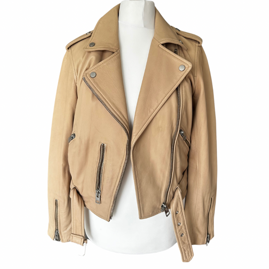 All Saints Leather Jacket - 10