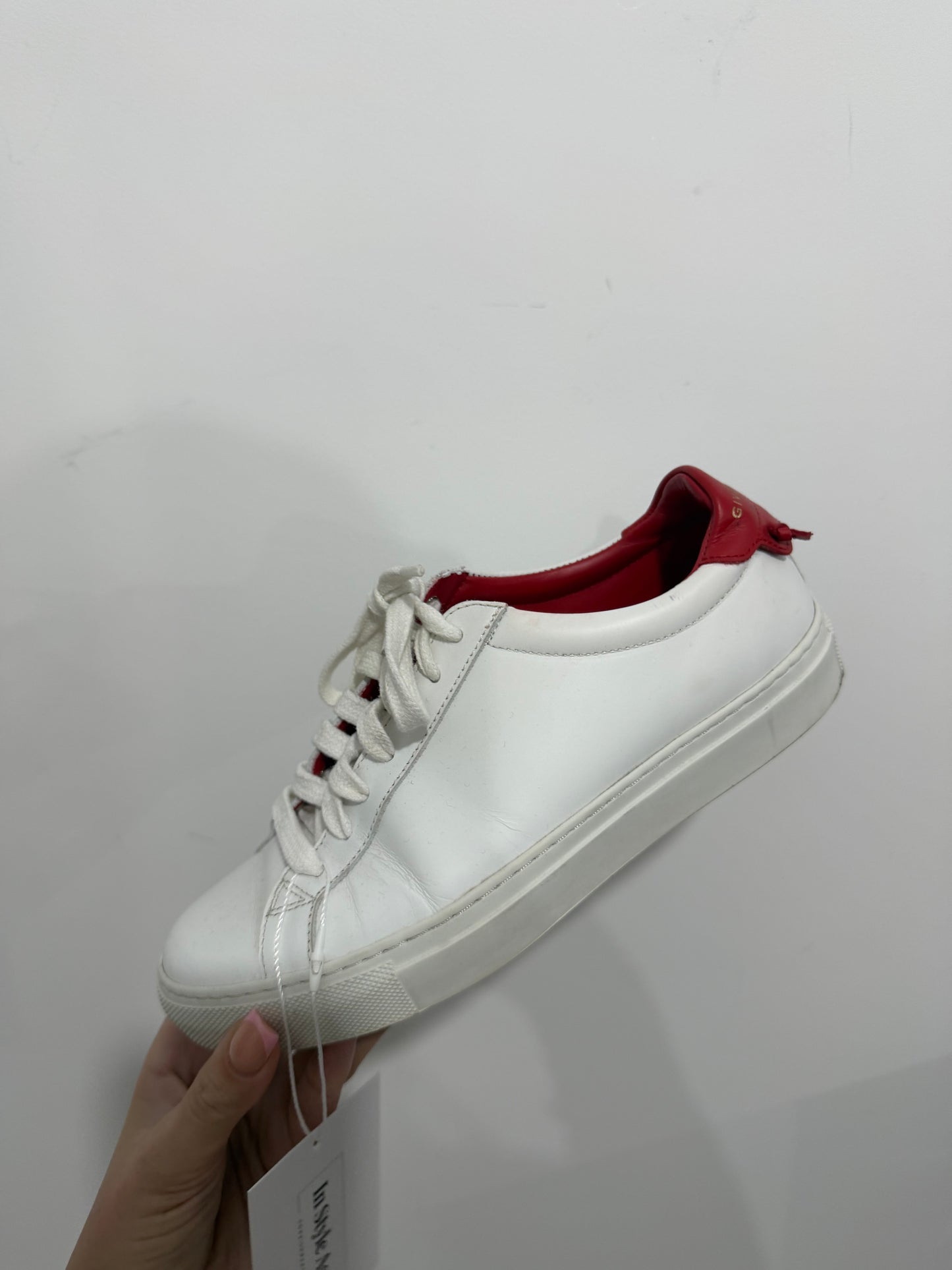 White/Red Givenchy Trainers, Size 36.5