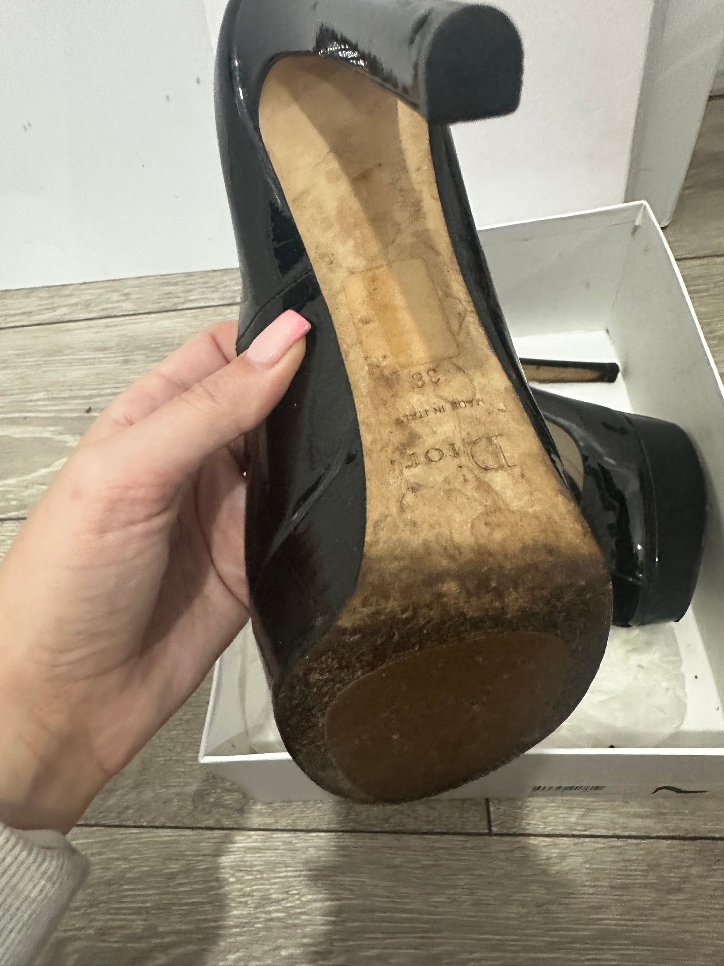 Black Dior Platform Heels, UK 5 - 38