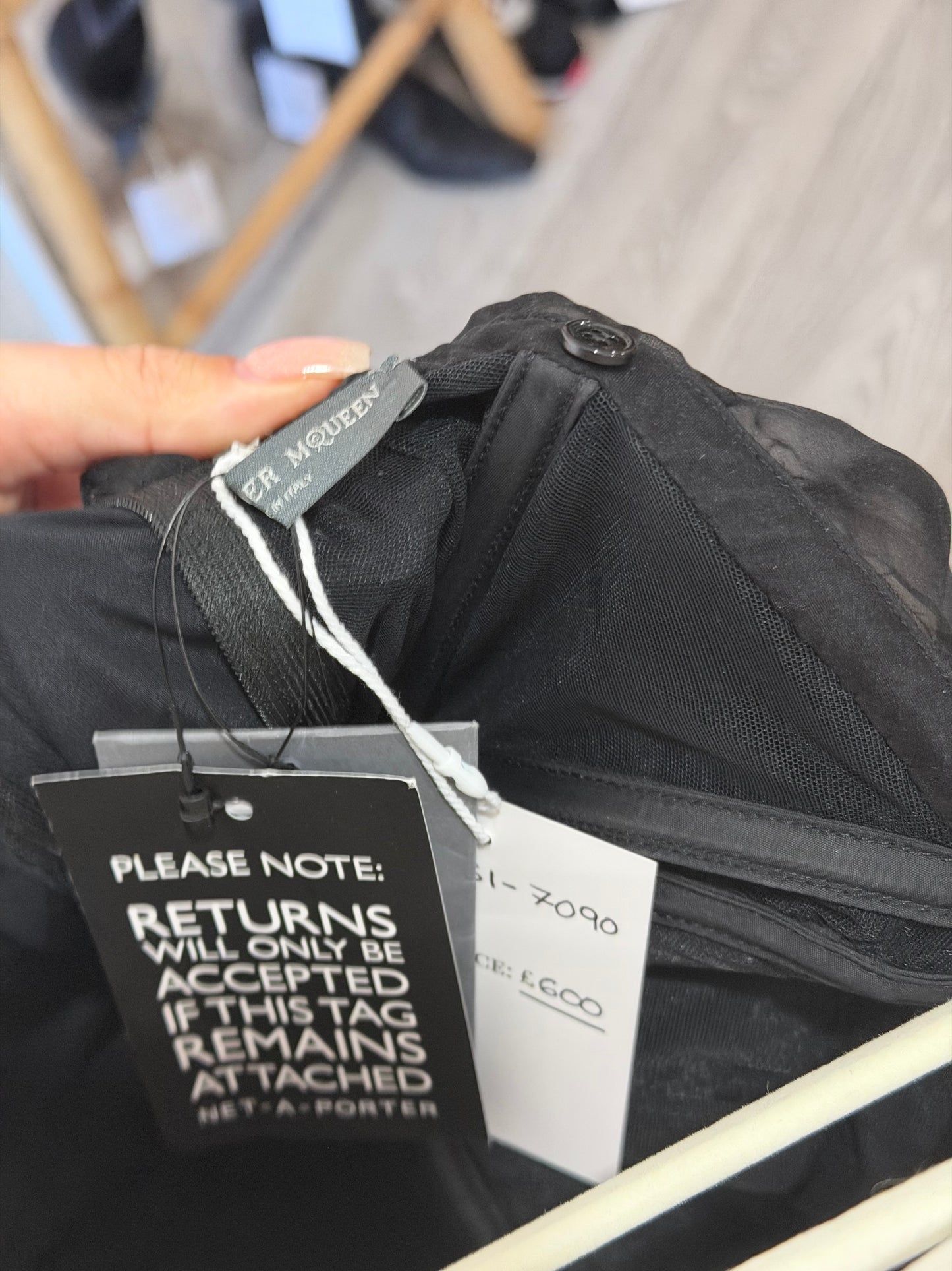 Pre-owned, Brand New Black Alexander Mcqueen Ballgown, Size 8