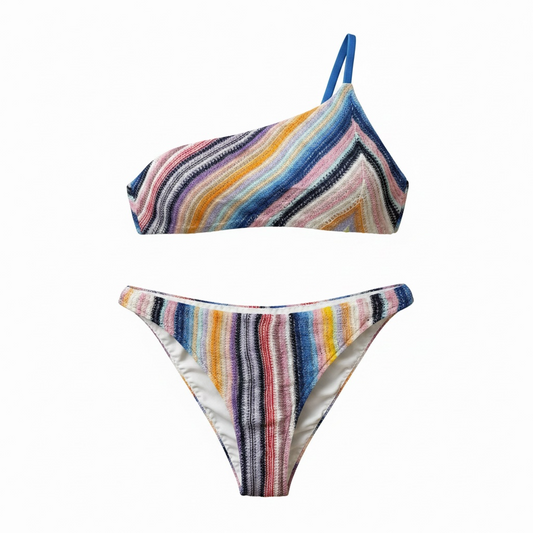 Preloved Pattern Missoni Bikini Swimwear, Size UK 12