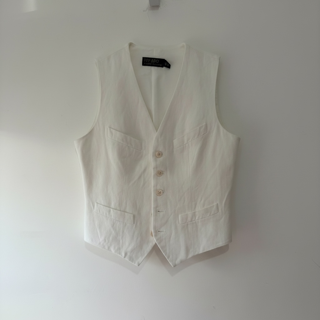 Preloved, White  Ralph Lauren Waistcoat, UK 6