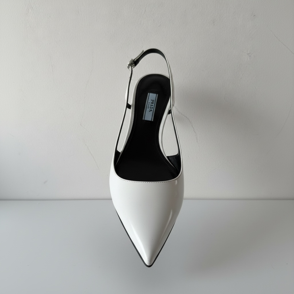 Preloved, White Prada Heels, Size 7-40