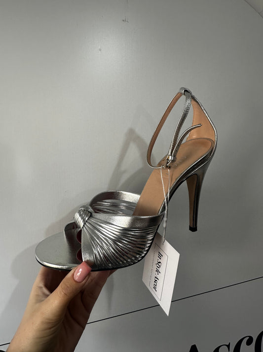 Silver Gucci Heels, Size 4.5/5