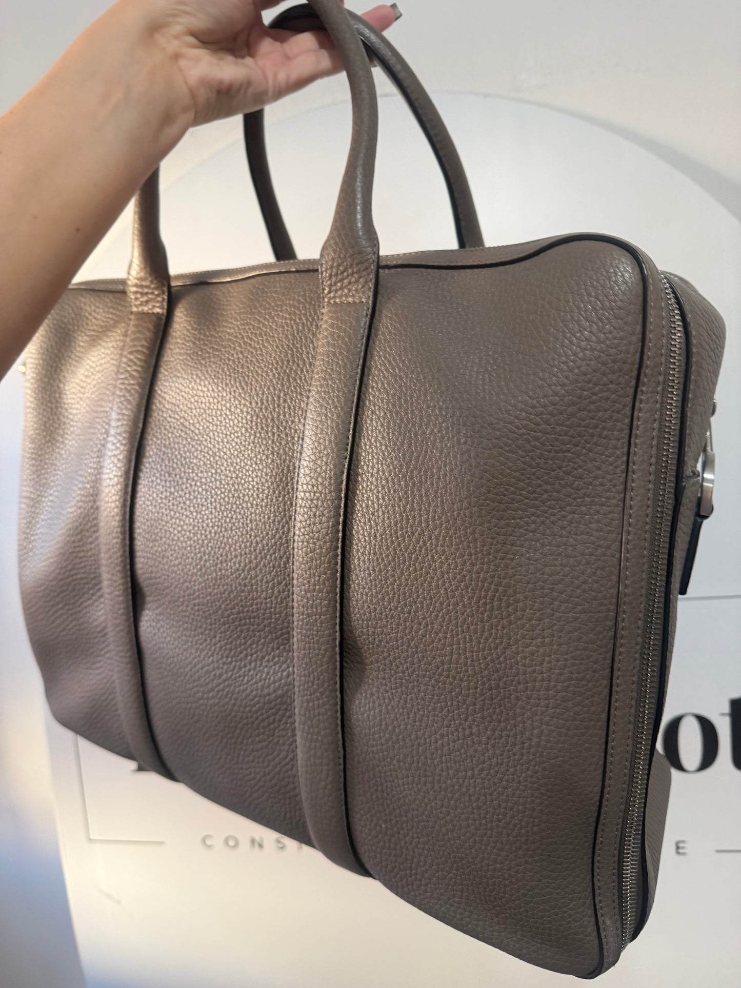 Grey Mulberry Weekender, Travel Bag