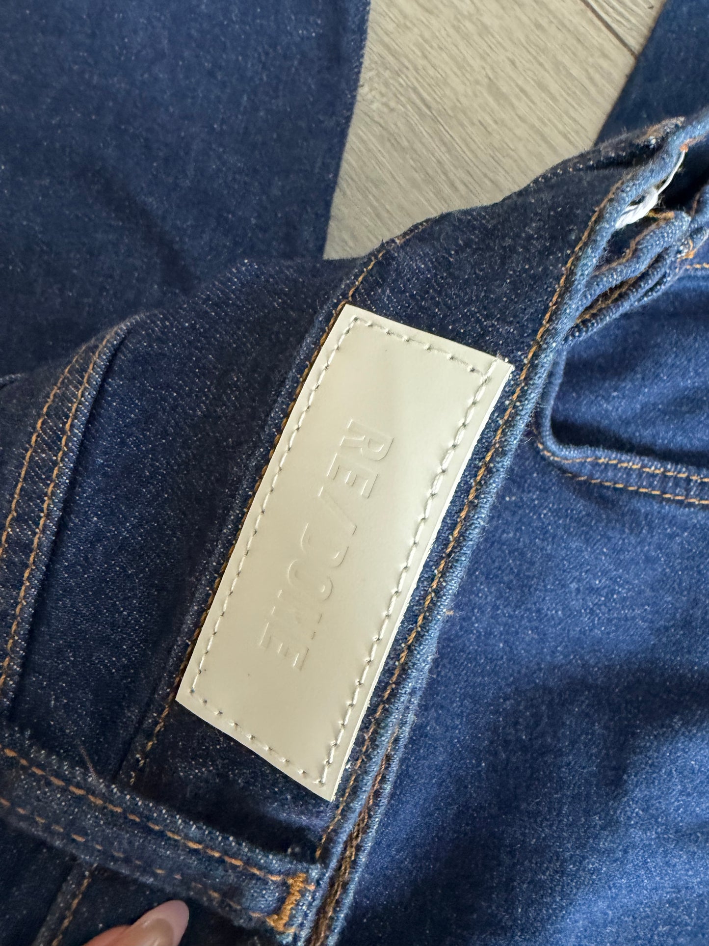 Preloved RE/DONE Jeans Waist 27 Blue re/done 70s ultra high rise stove pipe jeans